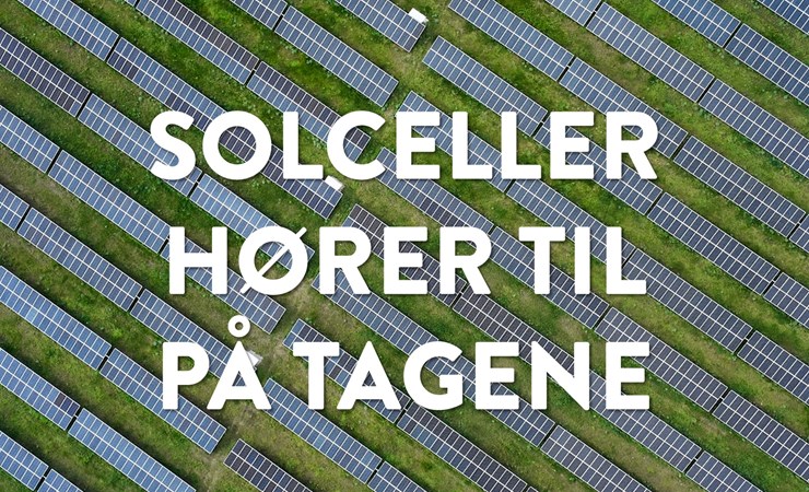Solceller hører til på tagene